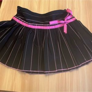 PINK & BLACK PINSTRIPE SKIRT